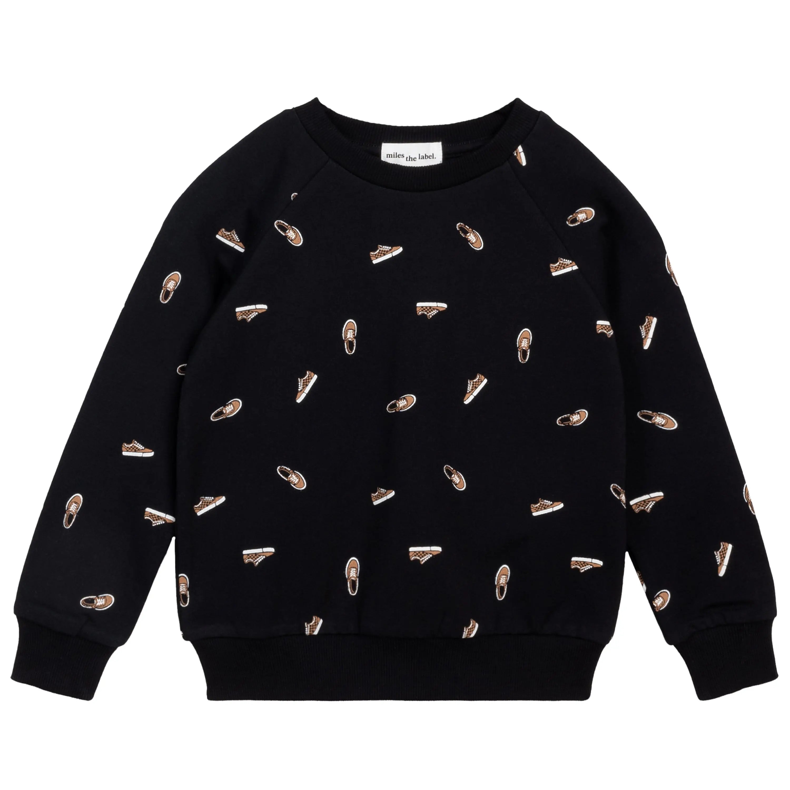 Toddler Black Sneaker Sweater Miles