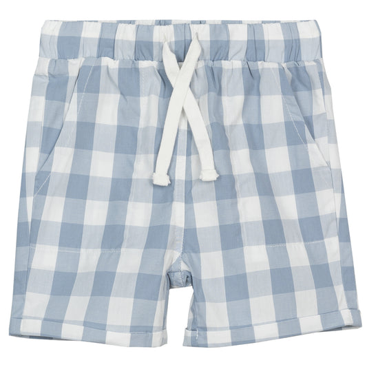 BLUE WOVEN SHORTS