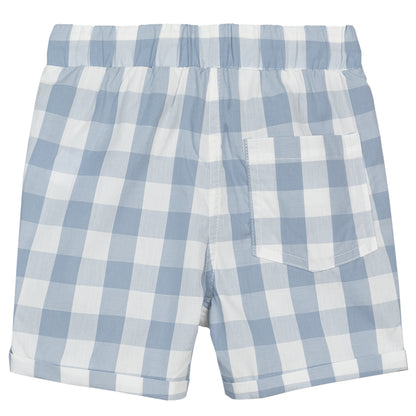 BLUE WOVEN SHORTS