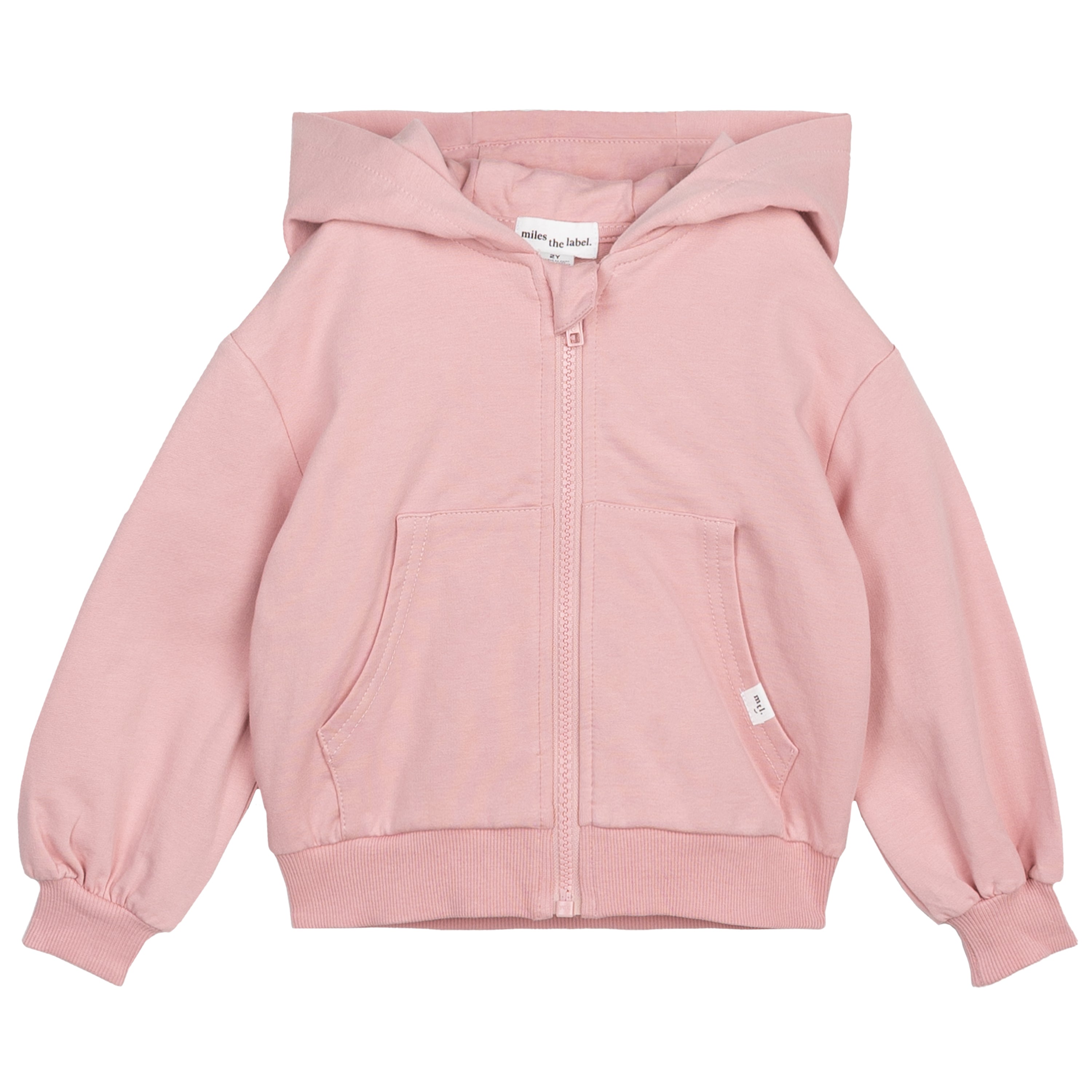 Toddler Pink Zip Up Hoodie Miles