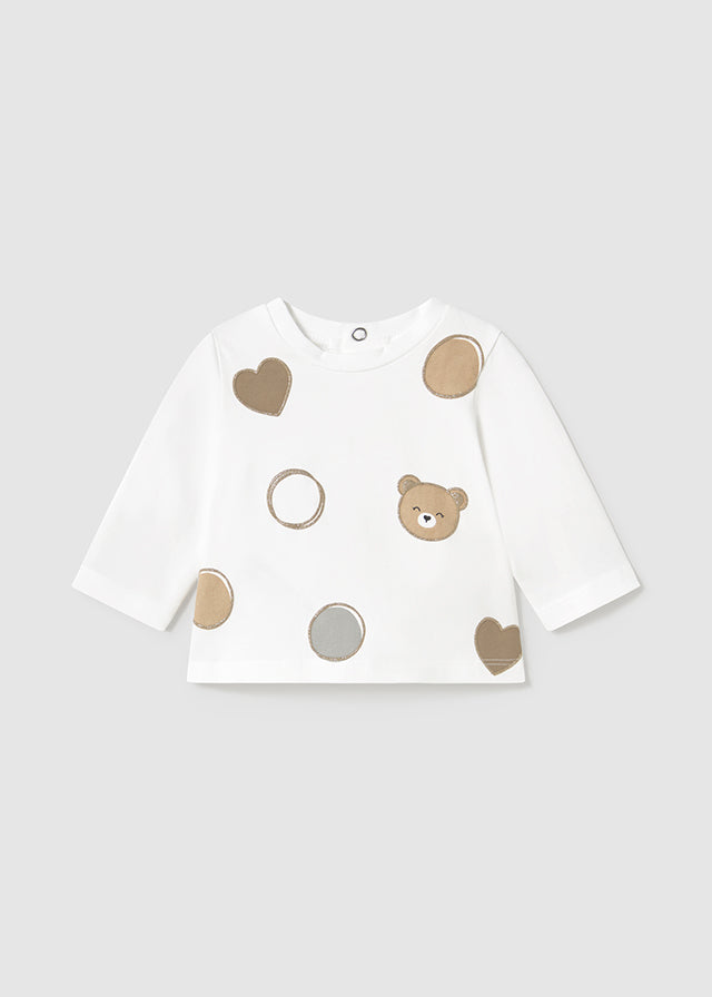 Baby Bear & Hearts Top mayoral