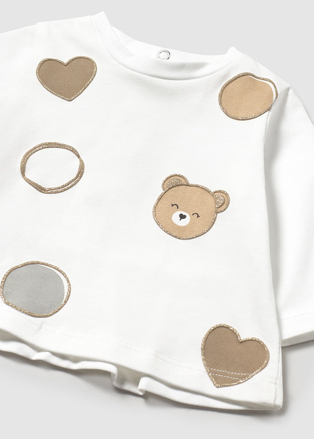 Baby Bear & Hearts Top mayoral