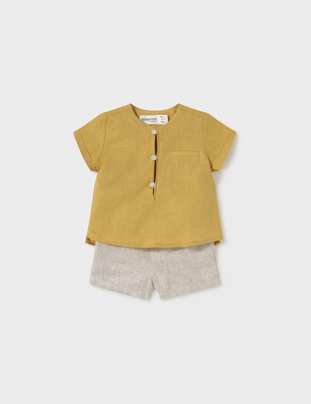 Baby Golden Sun Linen Set mayoral