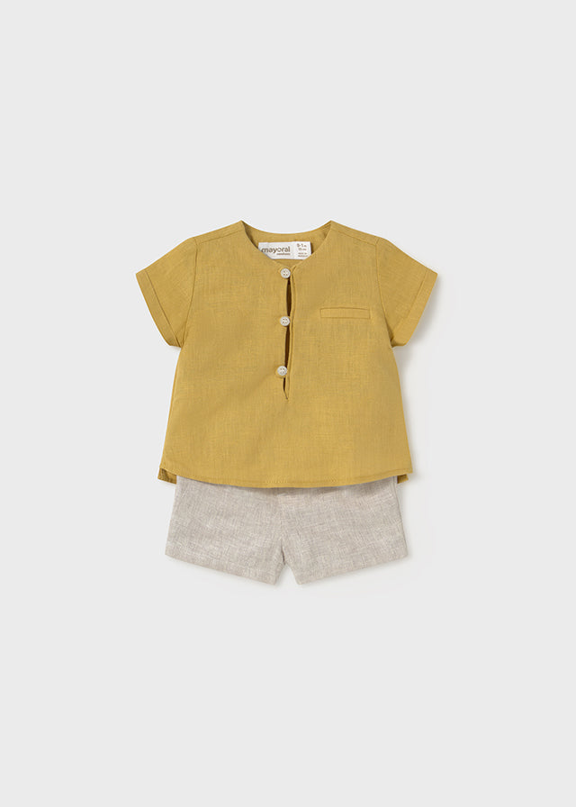 Baby Golden Sun Linen Set mayoral