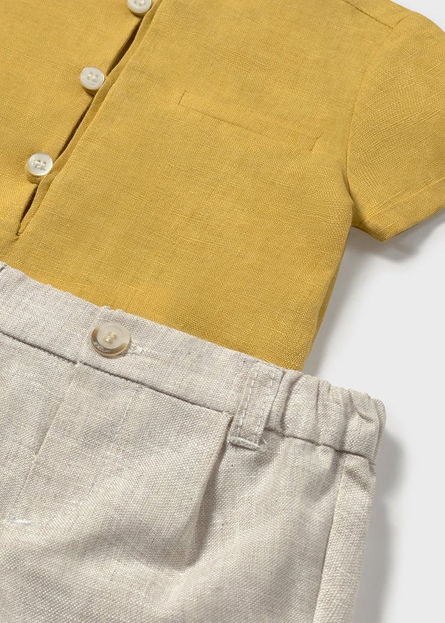 Baby Golden Sun Linen Set mayoral