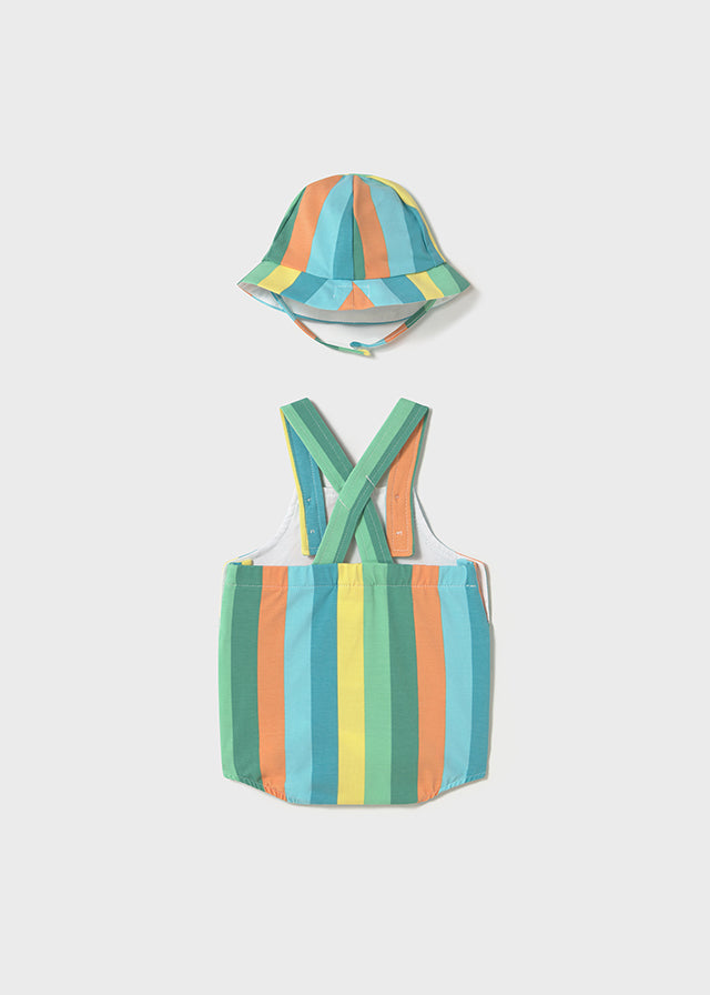 Sunny Stripes Overall Set