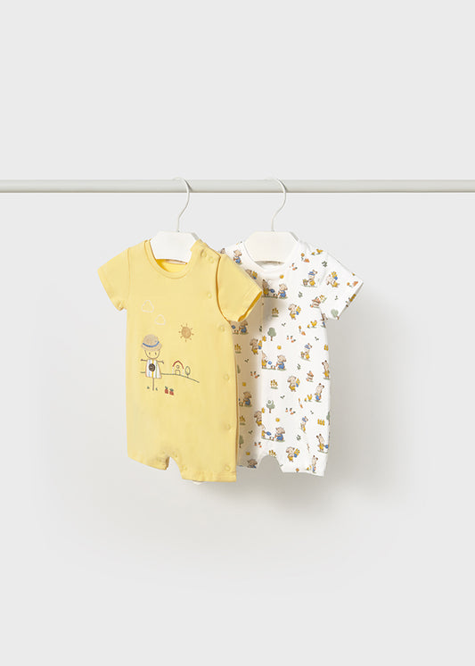 Sunny Smiles Baby Romper Set