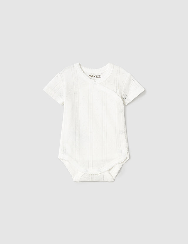 Baby Soft Embrace Lace-Trim Baby Bodysuit mayoral