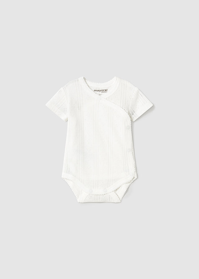 Baby Soft Embrace Lace-Trim Baby Bodysuit mayoral