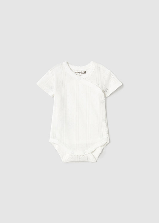 Soft Embrace Lace-Trim Baby Bodysuit