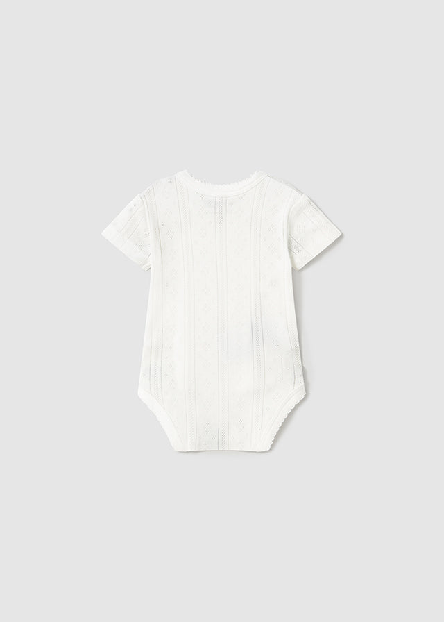 Baby Soft Embrace Lace-Trim Baby Bodysuit mayoral