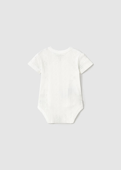 Soft Embrace Lace-Trim Baby Bodysuit