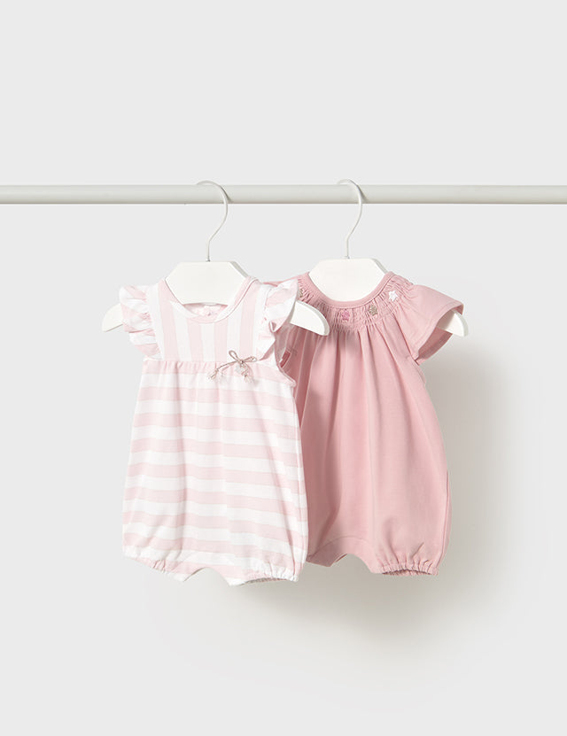 Baby Perfectly Pink Short Bodysuit Set mayoral