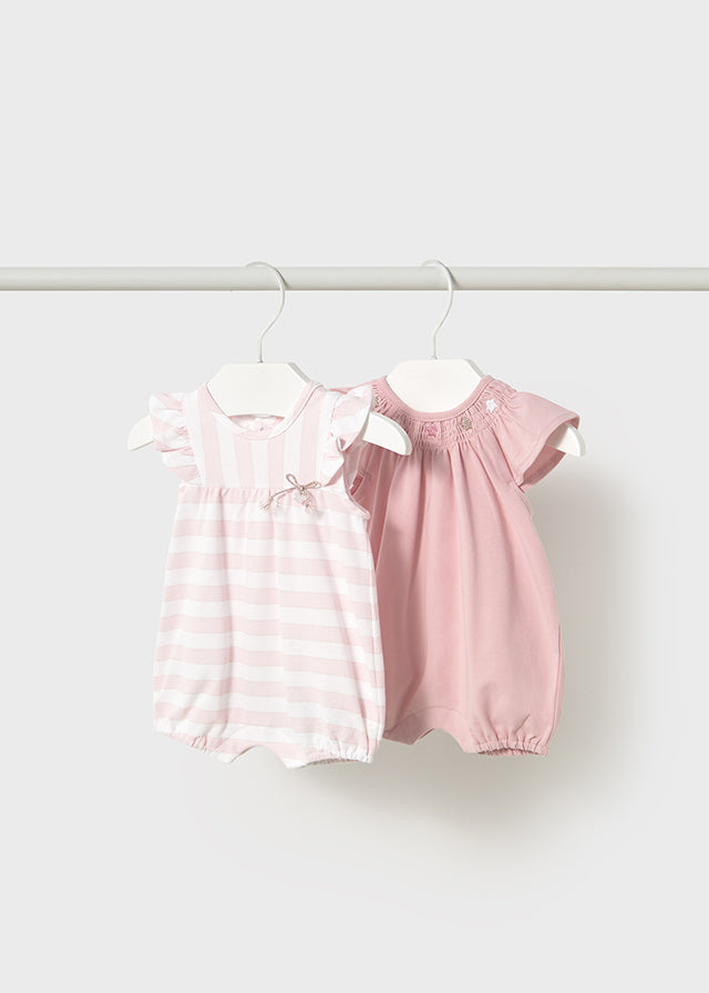 Baby Perfectly Pink Short Bodysuit Set mayoral