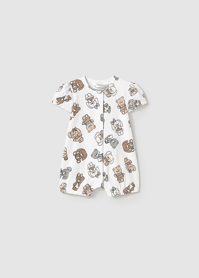 Baby Teddy Bear Snuggle Romper mayoral