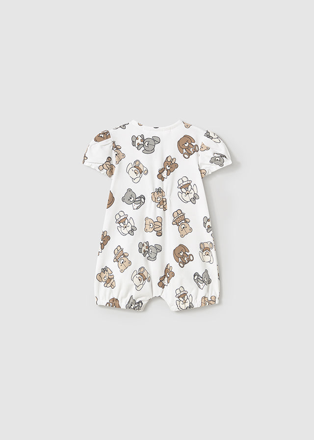Baby Teddy Bear Snuggle Romper mayoral