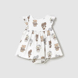 Baby Teddy & Bunny Playdate Dress mayoral