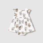 Baby Teddy & Bunny Playdate Dress mayoral