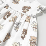 Baby Teddy & Bunny Playdate Dress mayoral