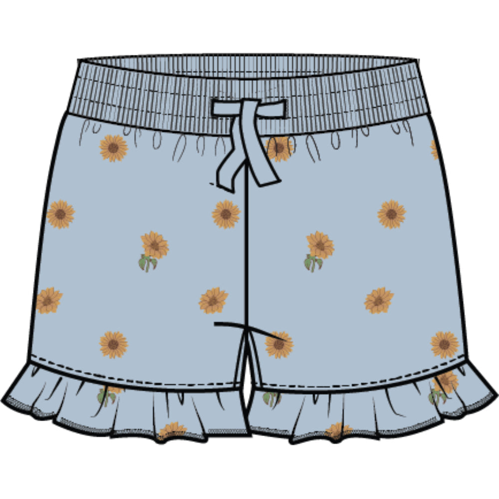 Toddler Sunflowers in the Sky Shorts Miles