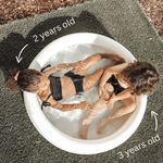 Baby Ali+Oli Two Rings Small Kids Inflatable Pool 35 Inches Ali+Oli