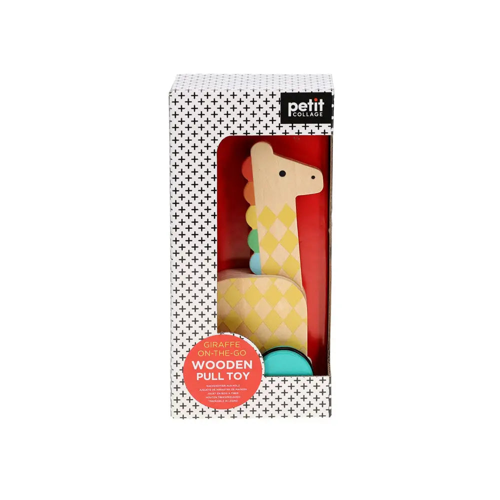On the Go Giraffe Wooden Pull Toy Chronicle Books