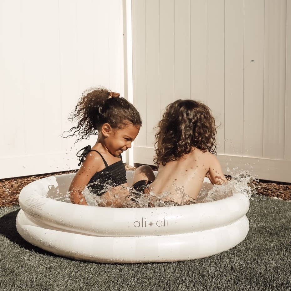 Ali+Oli Two Rings Small Kids Inflatable Pool 35 Inches