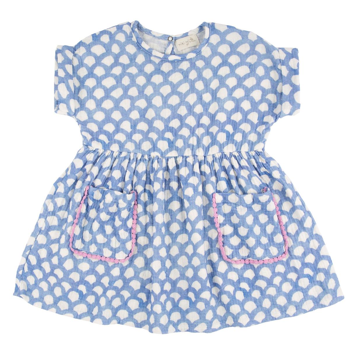 Kid Short and Scalloped Summer Dress Miki Miette
