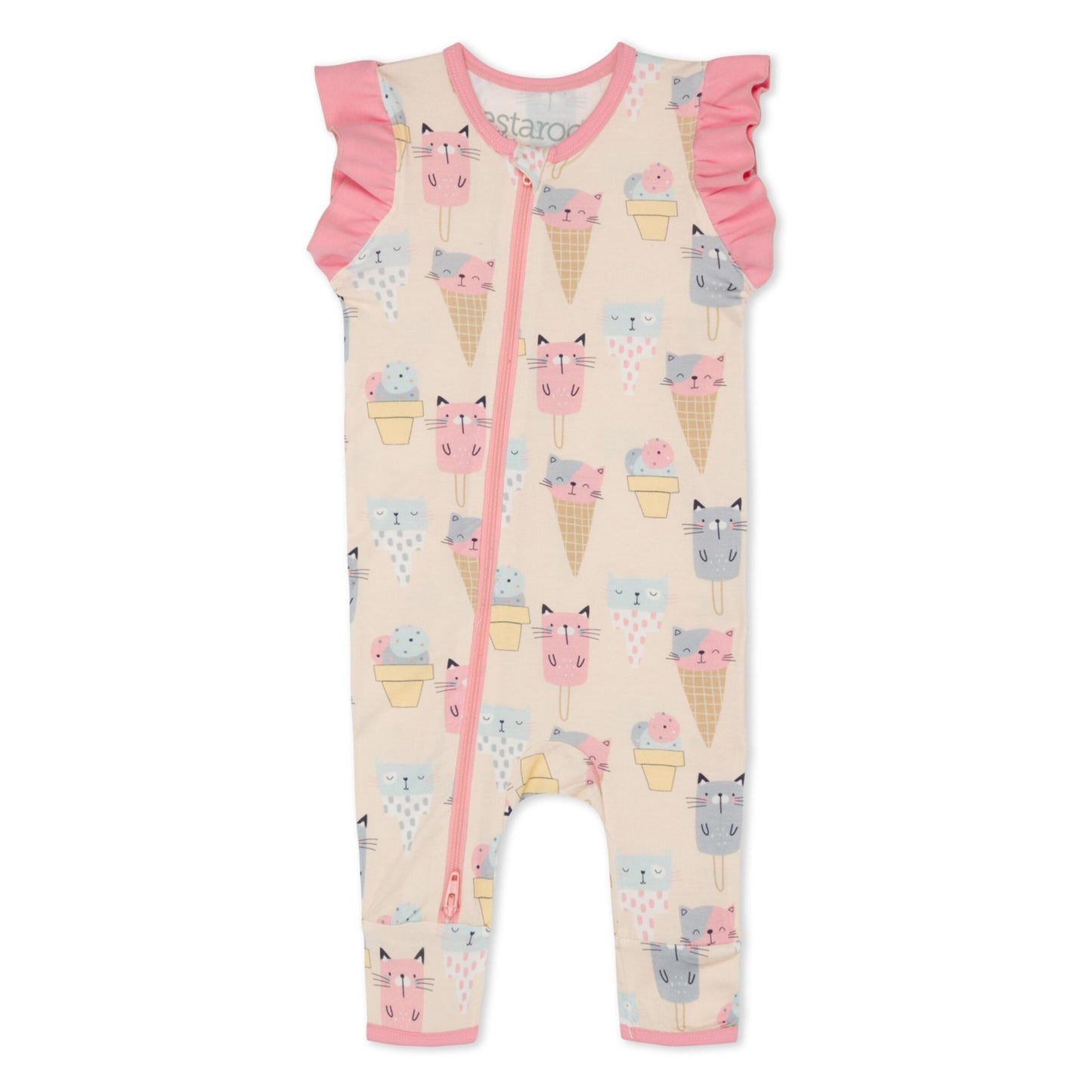 ICE CREAM CATS ROMPER