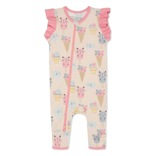 ICE CREAM CATS ROMPER