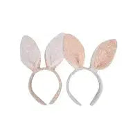 Sequin Bunny Ear Headband bow and arrow