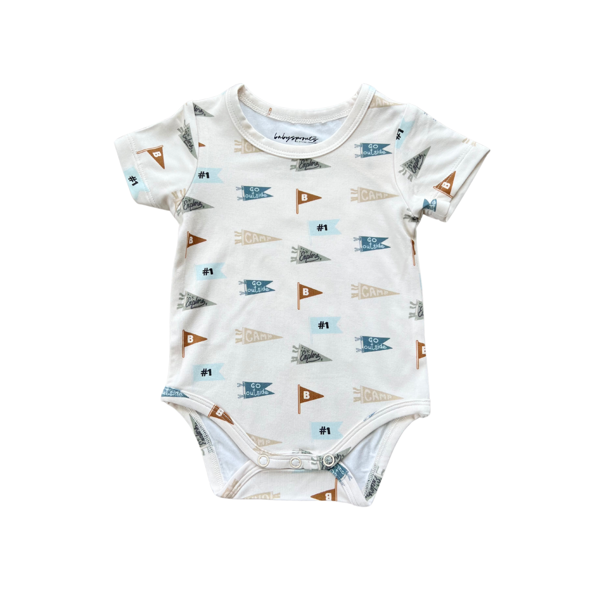 Baby Retro Banner Onesie Babysprouts