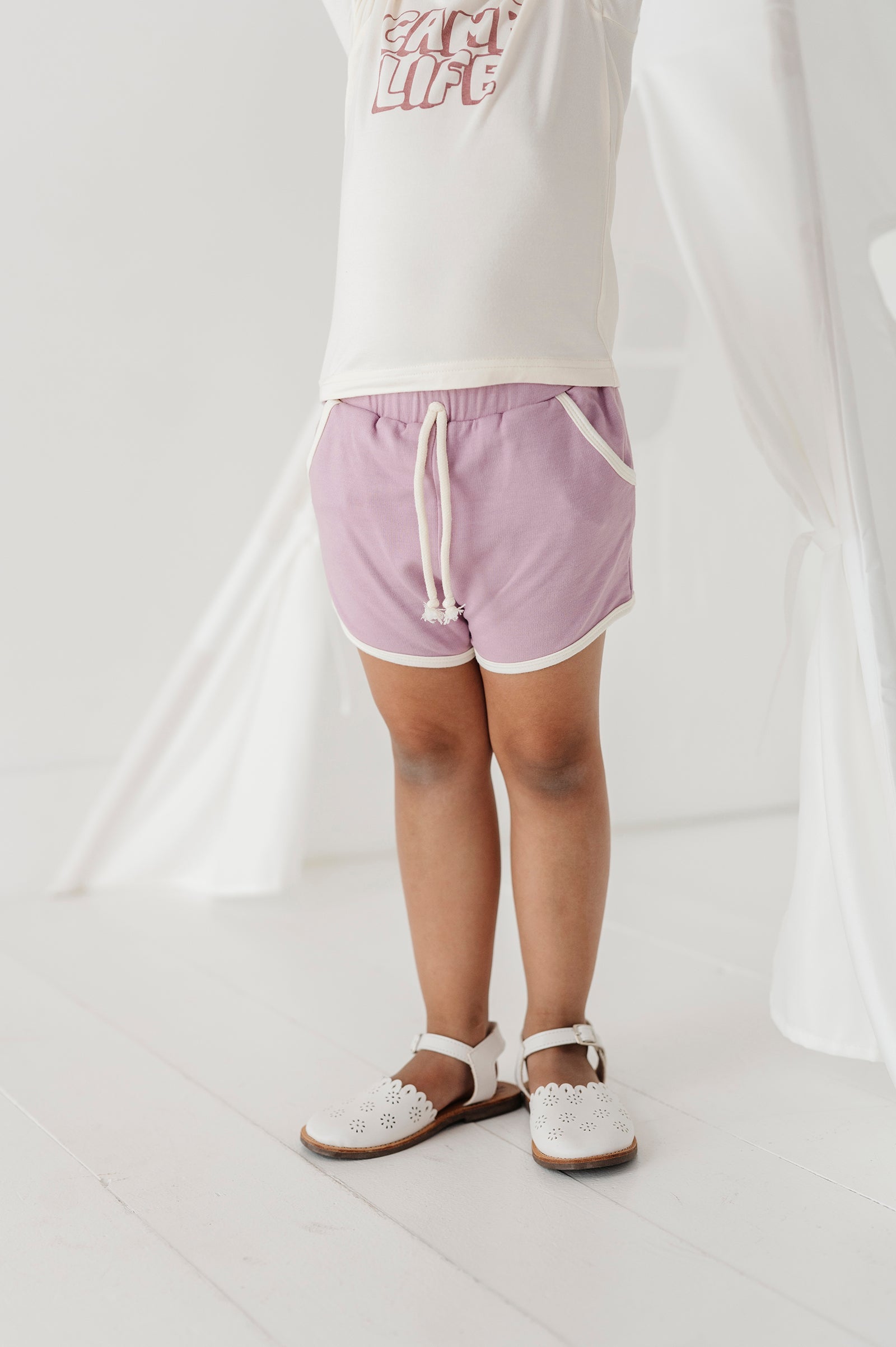 Baby Retro Shorts in Thistle Babysprouts