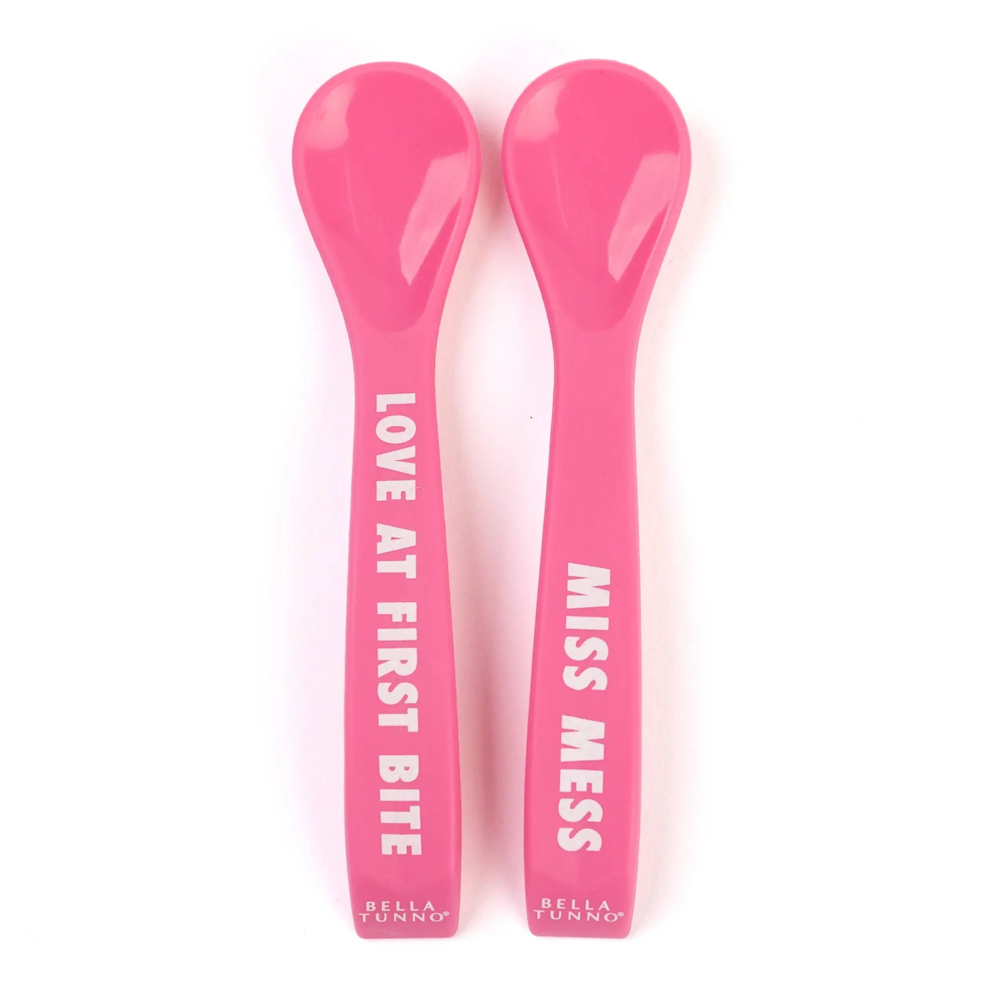 Love First Bite Miss Mess Wonder Spoon Set: Pink Bella Tunno
