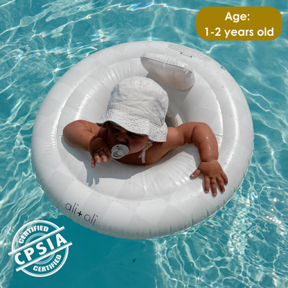 Ali+Oli Baby Swim Seat Ring Pool Float (Checkers)