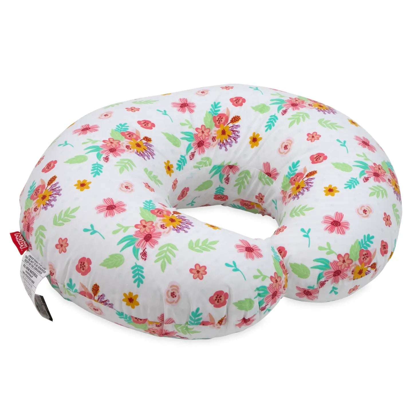 Nursing + Infant Feeding Support Pillow - Bright Floral Nuby