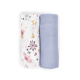 Swaddle Blanket 2 Pack - Fairy Gardens little unicorn