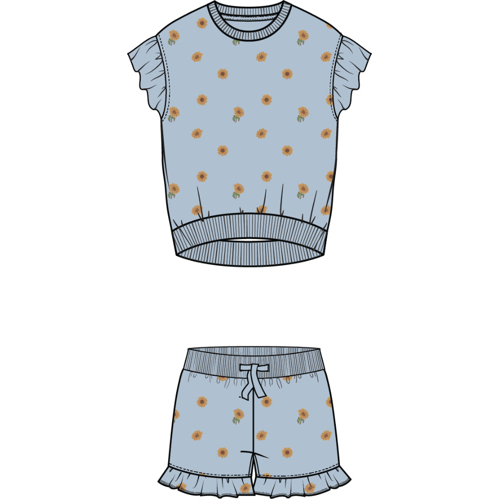 Baby Sunflowers in the Sky Baby Set Miles