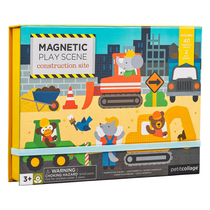 Construction Magnet Play Scene