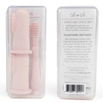 Baby Finger Toothbrush & Tongue Cleaner Oral Set 3m+ (Blush) Ali+Oli