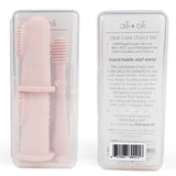 Baby Finger Toothbrush & Tongue Cleaner Oral Set 3m+ (Blush) Ali+Oli