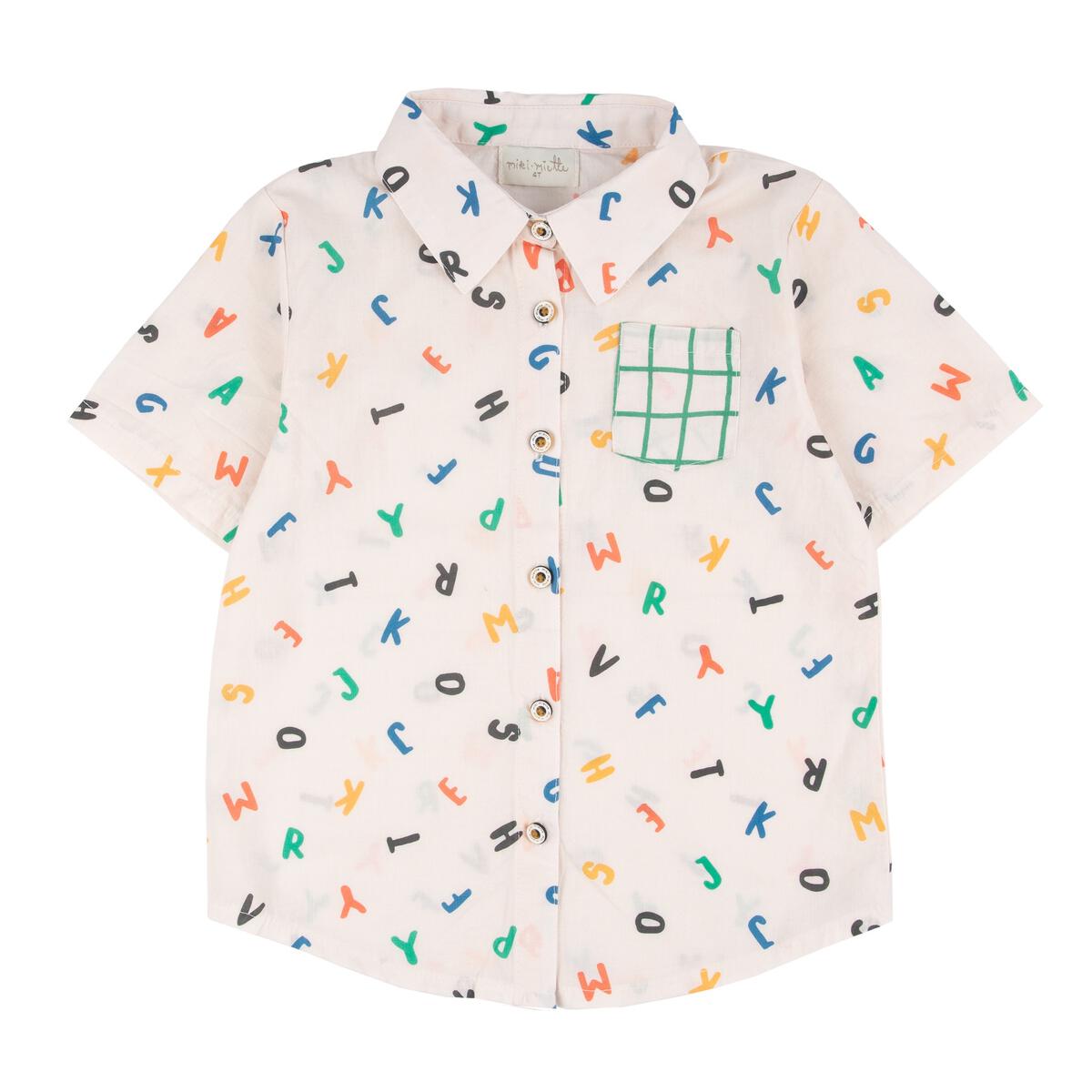 Jerry Button Up Alphabet Soup