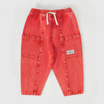 Kid Kit Denim Pocket Pant Apple Red Goldie & Ace