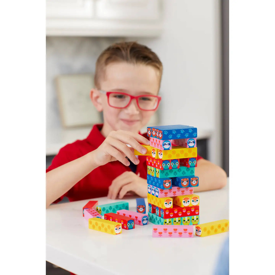 Wild Wobble Wooden Tumbling Tower