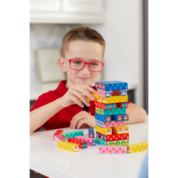 Wild Wobble Wooden Tumbling Tower