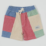 Kid Patchwork Stripe Noah Pocket Shorts Goldie & Ace
