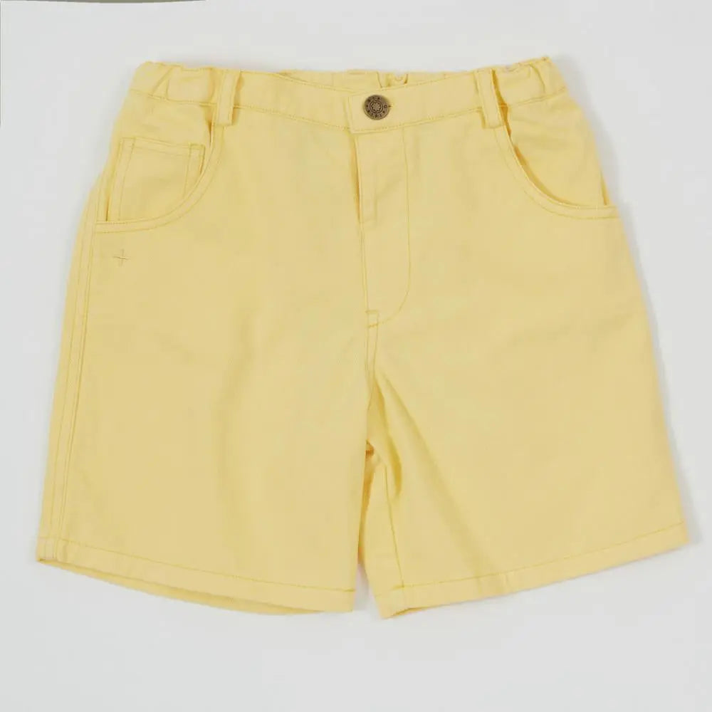 Kid Wide Leg Strawberry Denim Shorts Goldie & Ace