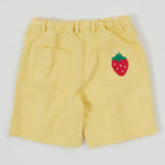 Kid Wide Leg Strawberry Denim Shorts Goldie & Ace