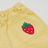 Kid Wide Leg Strawberry Denim Shorts Goldie & Ace