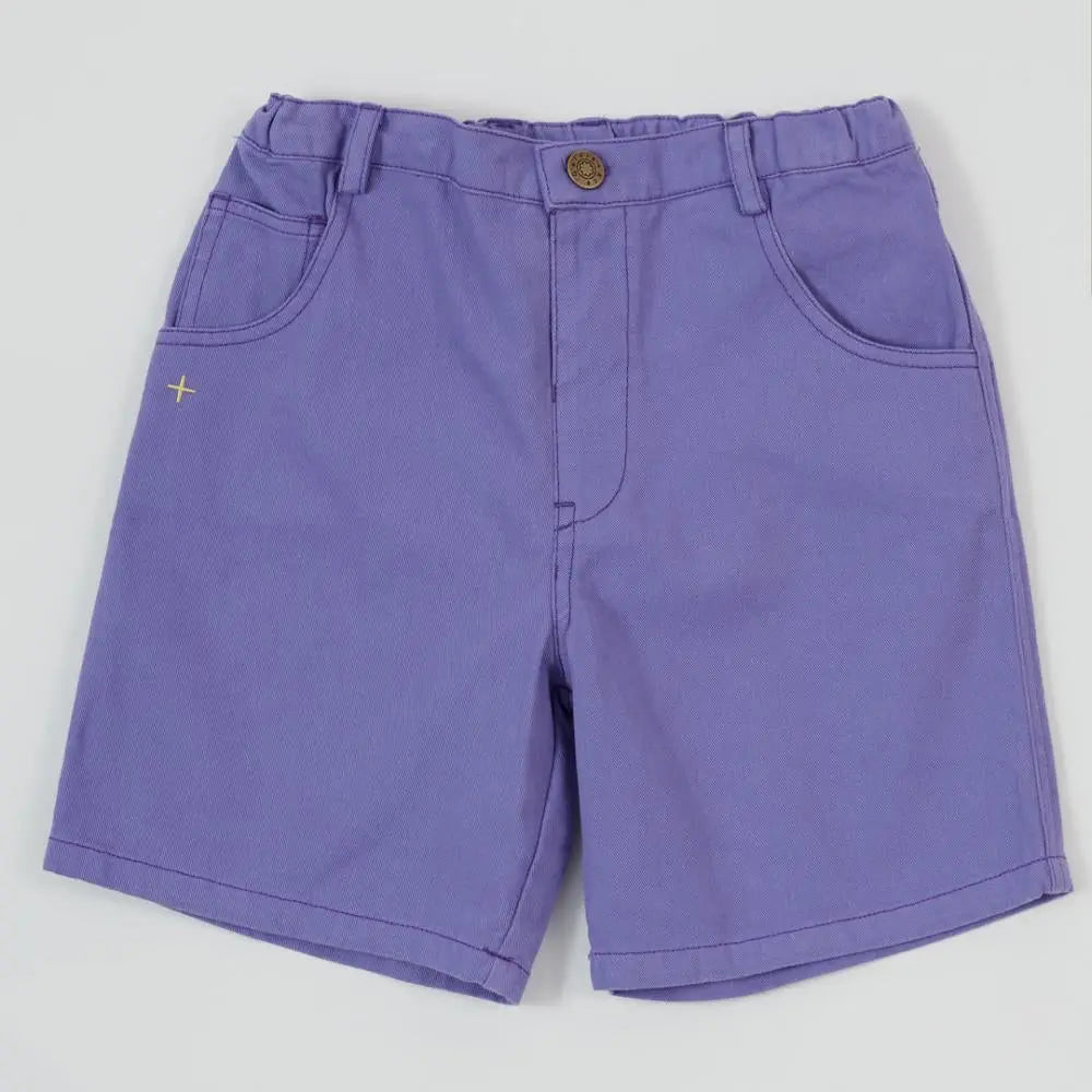 Kid Wide Leg Apple Denim Shorts Goldie & Ace
